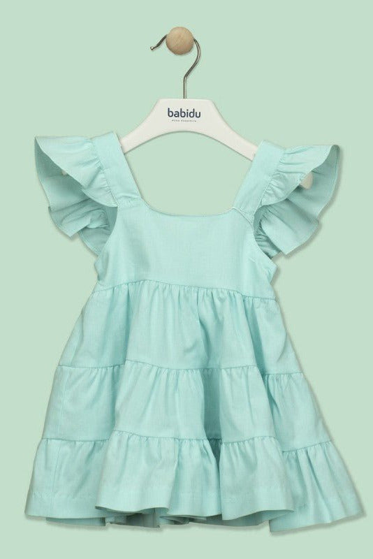 Driada Ruffle Strap Dress Blue