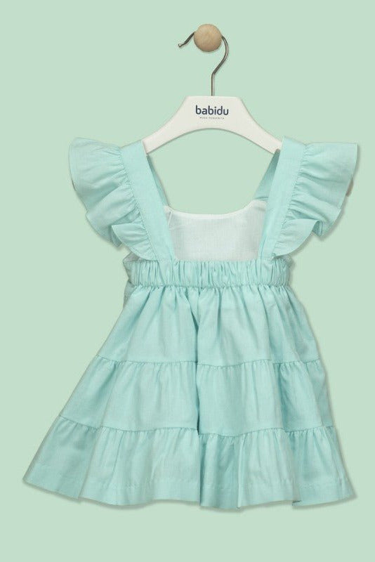 Driada Ruffle Strap Dress Blue