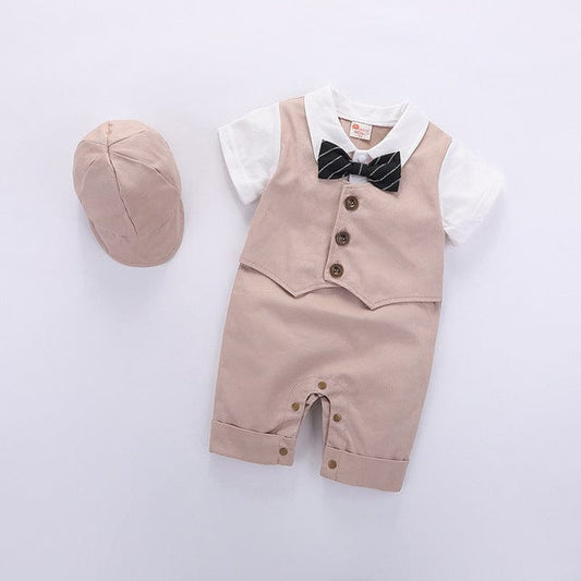 Khaki Baby Clothes / 12M / China 2 piece Khaki Boy Outfit